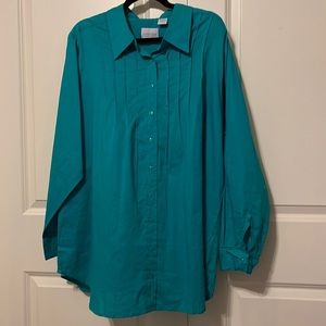 Company One button down. Greenish blue. XXL